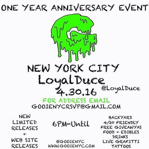 #GOOIEBOY THE GANG SUUUUUU ‼️‼️⛽️⛽️⛽️ ONE YEAR ANNIVERSARY #NEWYORKCITY 4/30/16 FOR ADDRESS EMAIL 