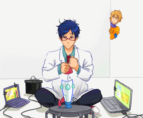 juniperarts:  THANK YOU FOR 1,000+ FOLLOWERS!!!This is my gift to all of you lovely people that for some reason follow my blog. I think it would be cute while up in space with the little aliens Nagisa raves about Rei and how amazing he is and stuff. So