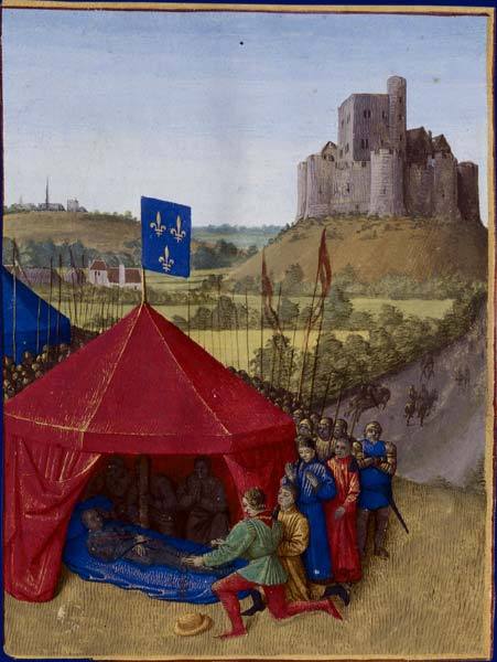 Death of Bertrand du-Guesclin, 1460, Jean Fouquet