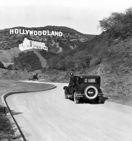 talesfromweirdland: ‪The original Hollywood sign. Originally meant to be up for about a year to adve