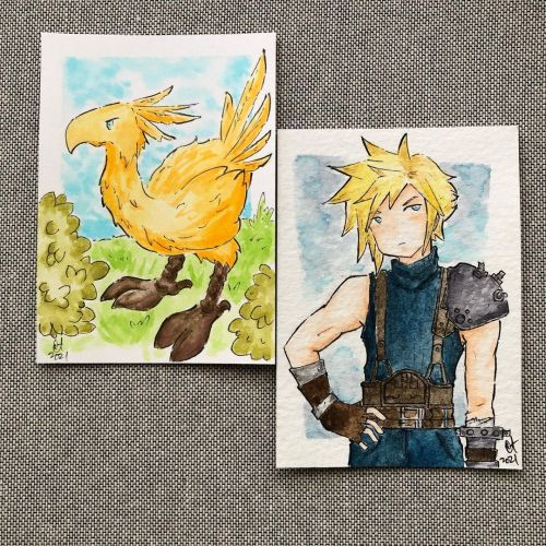 wrathofbom:Who wore it better?. . . . #chocobo #cloudstrife #finalfantasy #finalfantasy7 #rpg #jrp