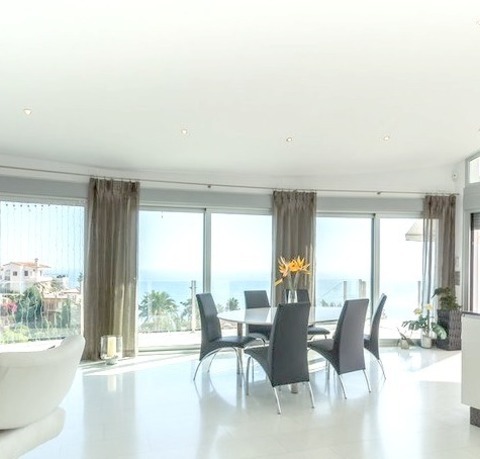 Contemporary Living Room - Loft-StyleLarge Trendy Loft-style Living Room Photo With A Tv Stand, White