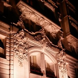 Beautiful Lighting On The Outside Of A Posh Hotel In #Neworleans During #Mardigras