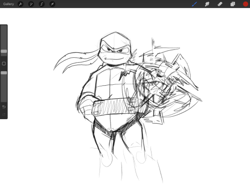 Hey, Indie, How Did You Make Raph's Fire When He's Using His Ninpo? What Brushes Did You Use And The