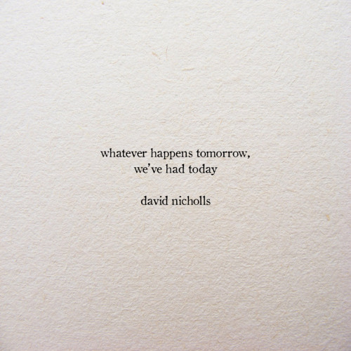 bnmxfld: David Nicholls / One Day