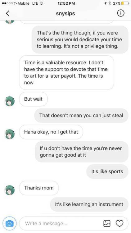 WARNING ART THIEF (Tracing art) SCREENSHOTS NOT MINE! Found this on IG!