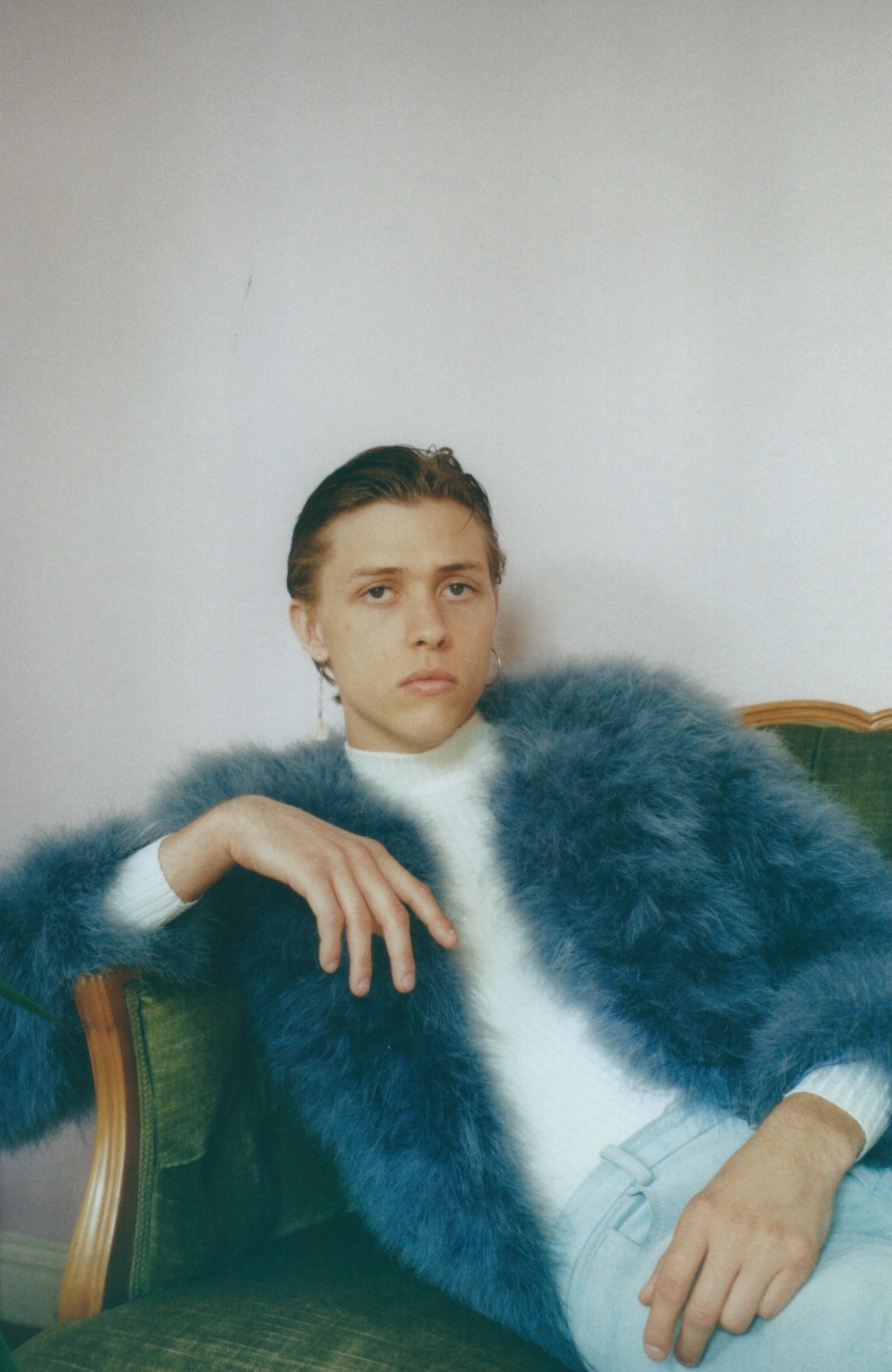 miriam-marlene-waldner:  WYATT (The Garden) for INDIE magazine  Shoes Prada Marabou