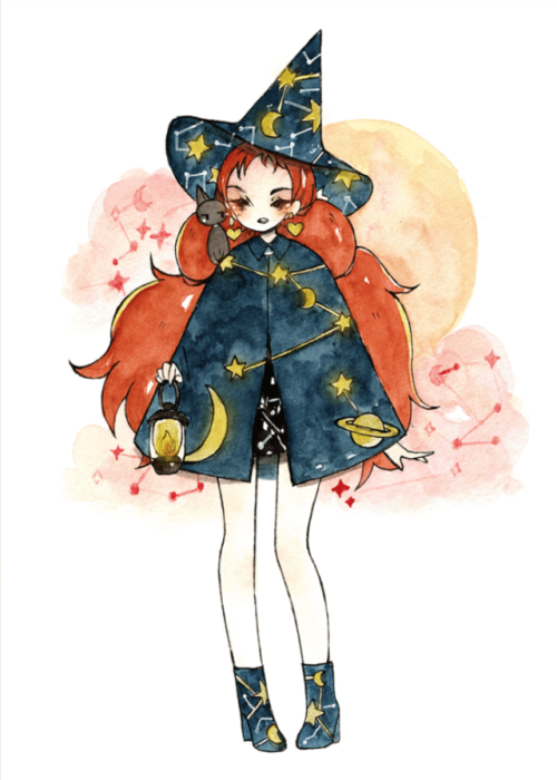 snootyfoxfashion: Inktober Witch Prints by Birduyen x / xx / xx / xx / xx / x