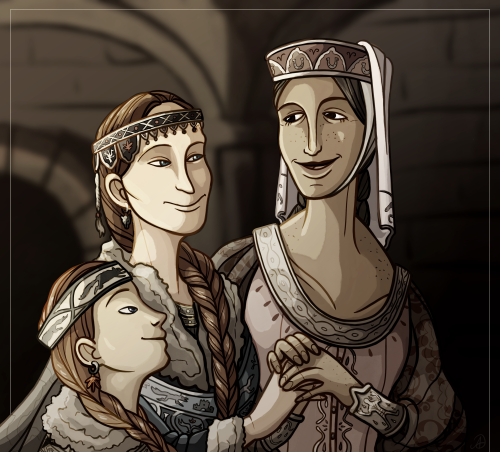 amuelia:Catelyn Stark, little Sansa, and Bethany Ryswell/BoltonI feel its a bit of a missed opportun