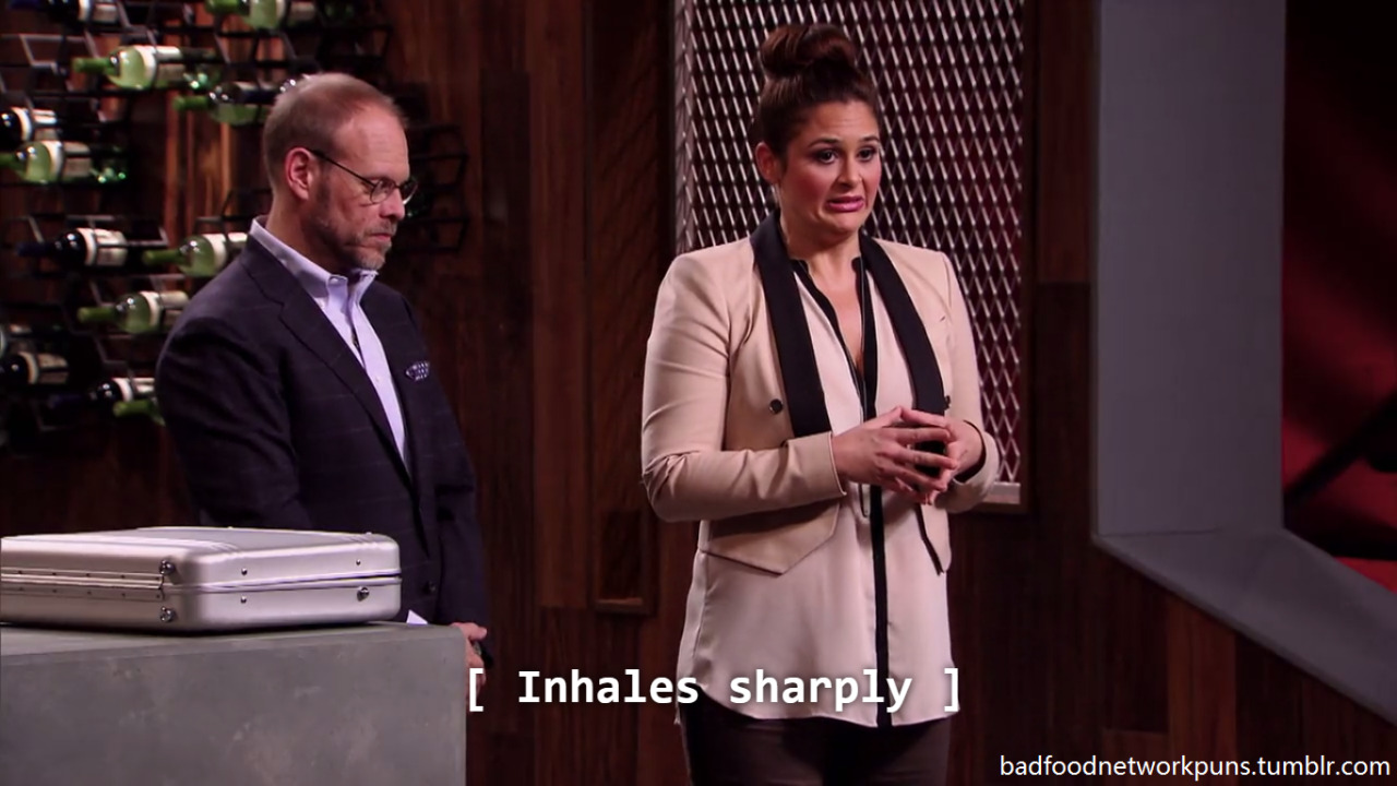 badfoodnetworkpuns:  the horrors she has seen (or tasted)