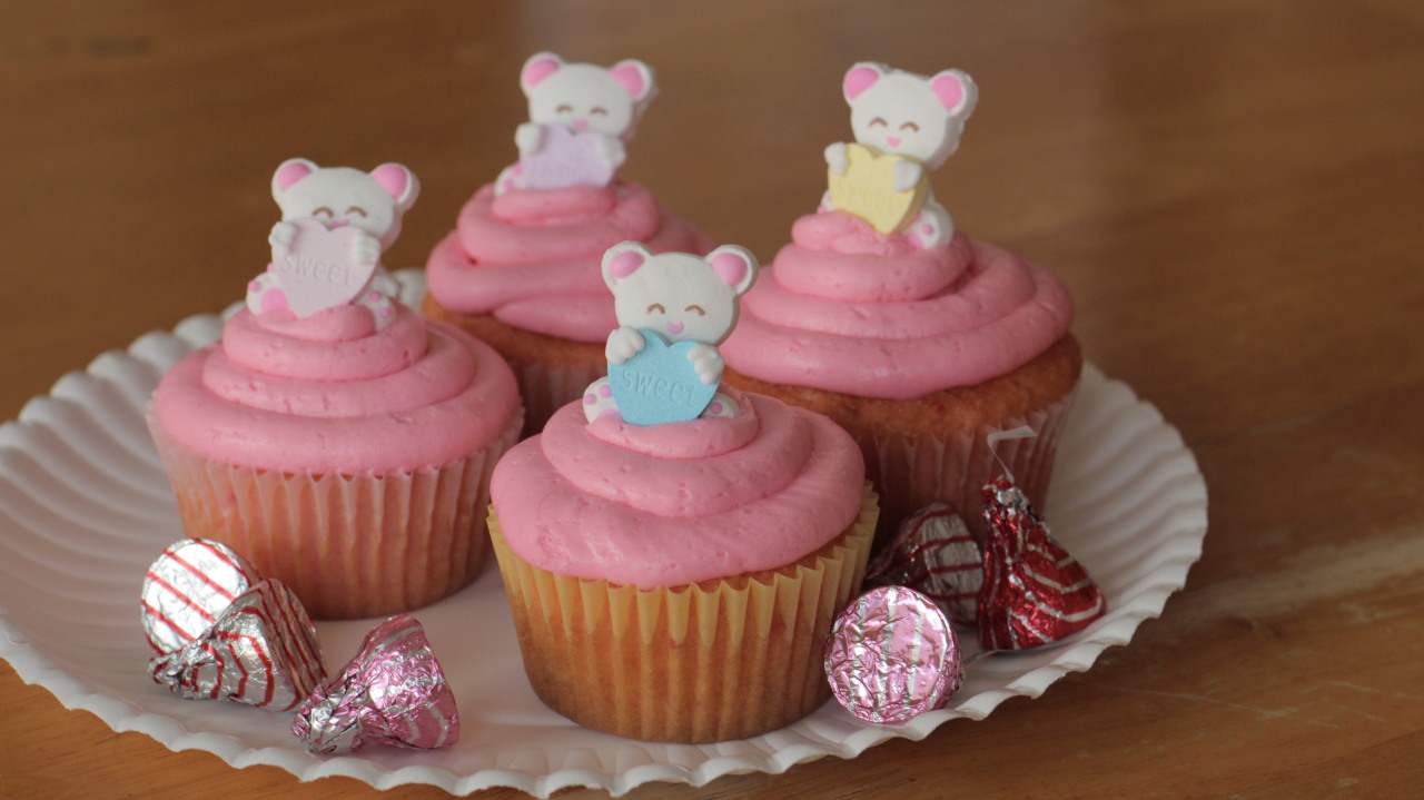 ameandrain:  made some cute bear valentines day cupcakes today! hope you are all