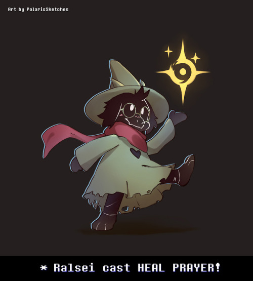 polarissketches:Ralsei from deltarune!I believe in him for he has done more than good.Support me on 
