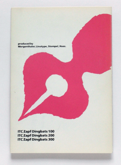 Herman Zapf, Zapf dingbats series, ITC International Typeface Corporation, 1976. Source aiap.it