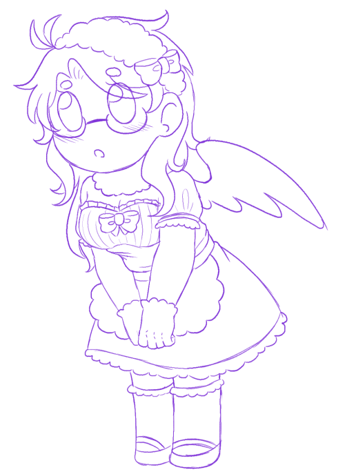 I found out Maid Day was May 10th so I wanted to doodle my sona in a maid dress