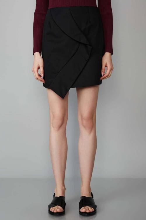 hipster-miniskirts: Flor Sateen Twisted Front Mini Skirt