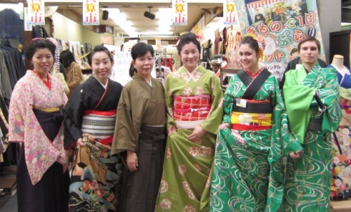 Tansuya clerks (from Asakusa Nakamise shop) celebrating culture dayI love this shop: people working 