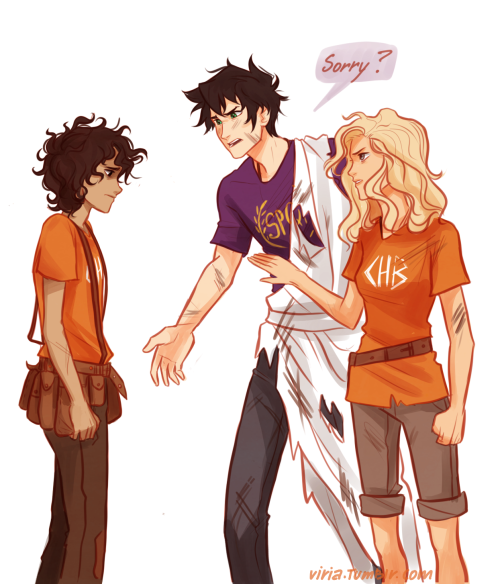 viria:“Man, I—I don’t understand how it happened. I’m so sorry—”“Sorry? ” Percy growled.Annabeth put