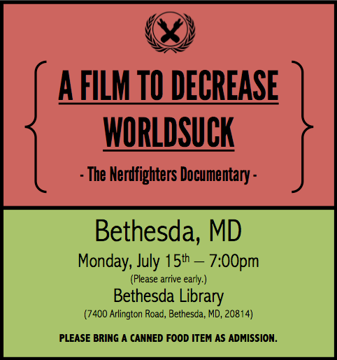 D.C. area Nerdfighters! Don’t forget that the film screens in Bethesda tonight! :)
More information on the Facebook event.