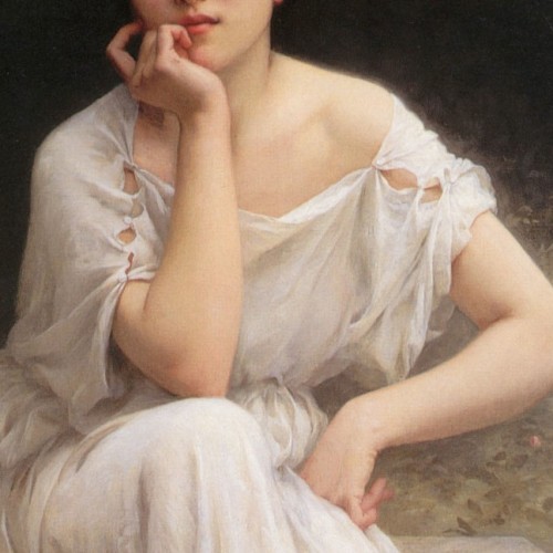 die-rosastrasse:White in paintings of women ♥Gustave-Jean Jacquet; Thomas Couture;&