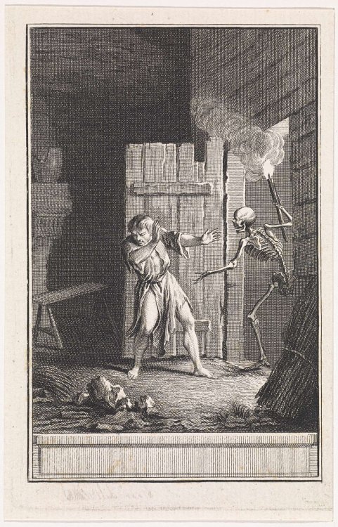 thevoidishungry: Man verrast door de Dood, Jan Punt, 1758. www.rijksmuseum.nl/en/collection/