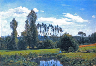 uncertaintimes:
“Claude Monet - View near Rouelles, 1858 (his first oil painting)
Peter
”