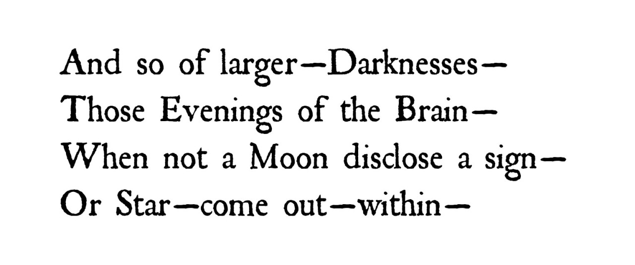 we grow accustomed to the dark emily dickinson