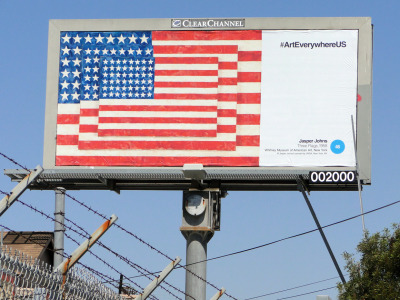 Three Flags
Jasper Johns.
Peralta in West Oakland, CA