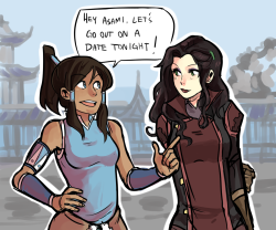 beroberos: Asami likes you as you are Korra, you don’t need to be taller ;D and I know sometimes it’s hard to tell, but I really do like Mako.  