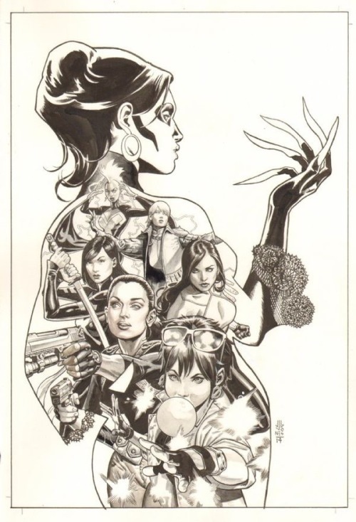ungoliantschilde:  some black and white artwork by JG Jones.  Pencillll it In