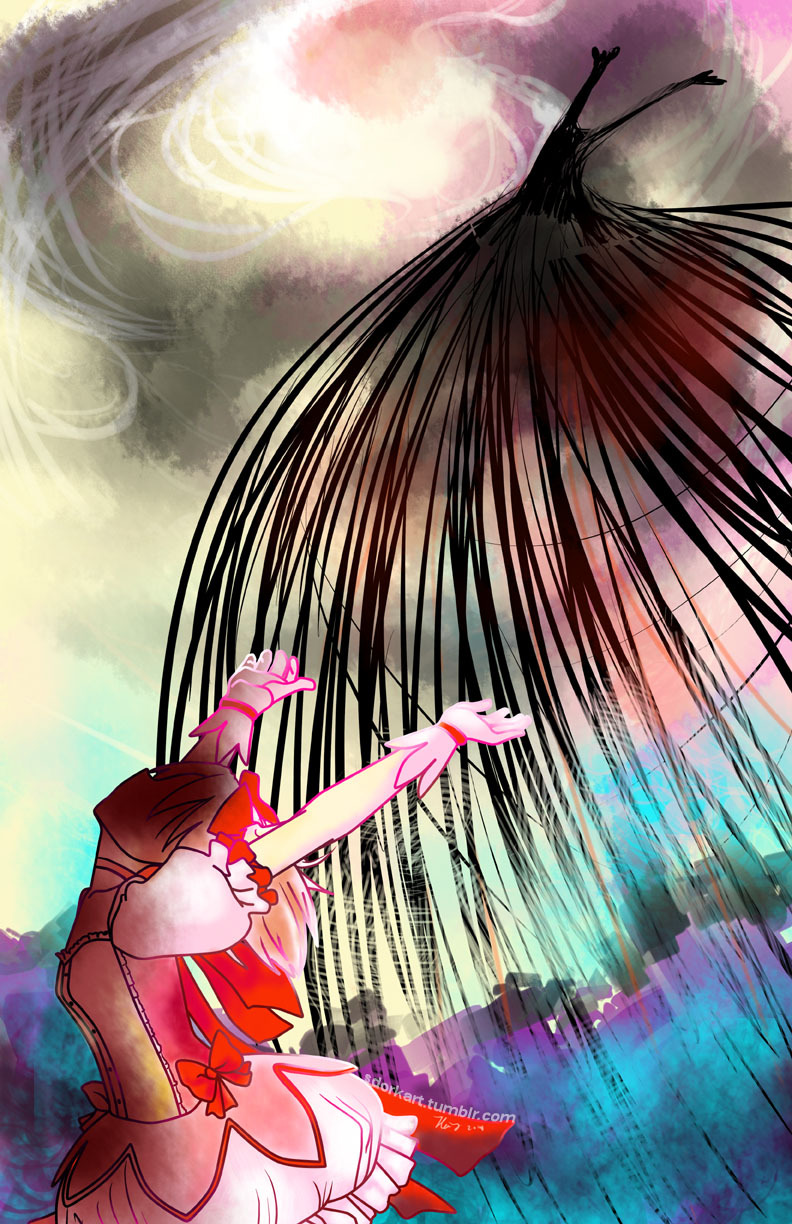 Secret Dork Art Blog — Madoka Kaname and Kriemhild Gretchen from Puella...