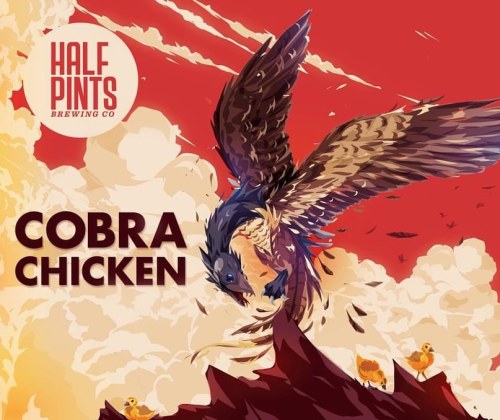 Super pumped that I get to cross an item off my illustration bucket list! Cobra Chicken is brewed by