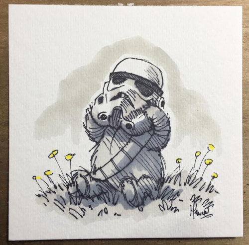 bbcwonderland:pr1nceshawn:Star Wars Characters Reimagined As Winnie The Pooh And Friends by James Ha