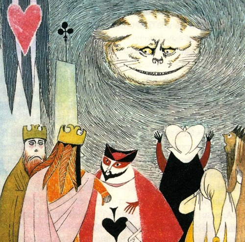 One Of My Favourite Illustrators Of Alice In Wonderland - Tove Jansson's Style Captures The Strange Fantasy