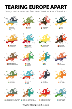 atlasofprejudice:  20 ways to slice the European continent from Atlas of Prejudice 2 by Yanko Tsvetkov.