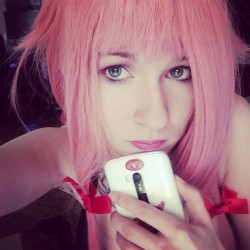 theenigmaticfeline:  #cosplay #selfie #pinkhair
