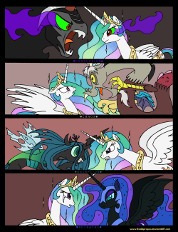 epicbroniestime:  I Will Protect my Subjects from You by *RedApropos Todavia sigo esperando el capitulo de Luna y Celestia