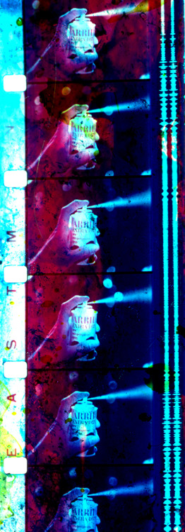 Jennifer West Arrid Extra Dry TV Commercial Filmstrip 4 (2013) archival inkjet print on clear film 2