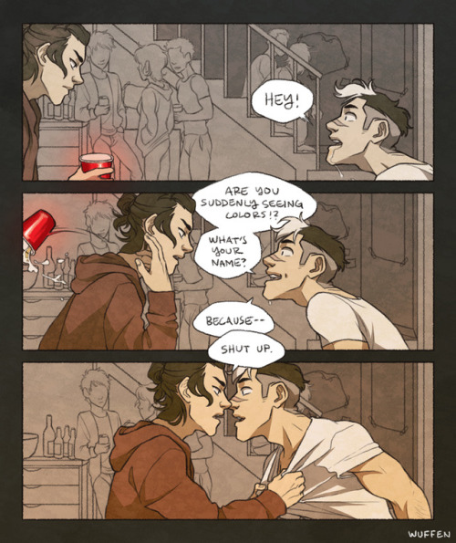 wuffen: happy valentine’s day y’all! but especially Min (@noir-wing), my sheith valentine~ the prompt was an alternative universe thing so i thought i’d combine my two favorite aus, college/frat au and soulmate au, into a corny little comic that