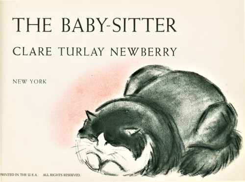 uwmspeccoll:  Milestone MondayOn this day April 10 in 1903, noted American author and illustrator of cats  Clare Turlay Newberry (1903-1970) was born in Enterprise, Oregon. She spent the majority of her career illustrating cats, especially for many of