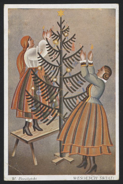 Pocztówki świąteczne z przedwojennej PolskiPre-war Christmas postcards from Poland 