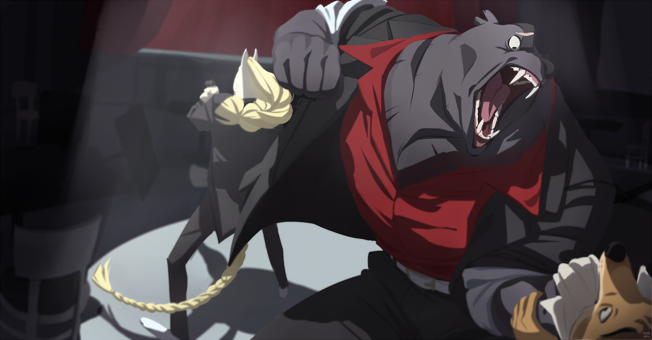 kumanaru:concept art final project for college. more yakuza goodness