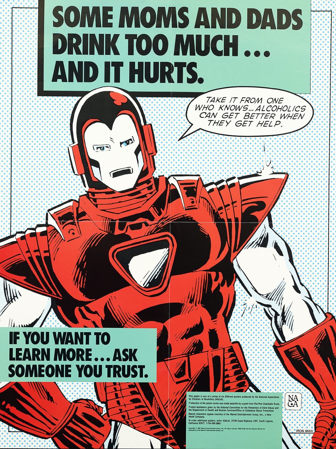 brianmichaelbendis:  Marvel’s National Association for Children of Alcoholics posters