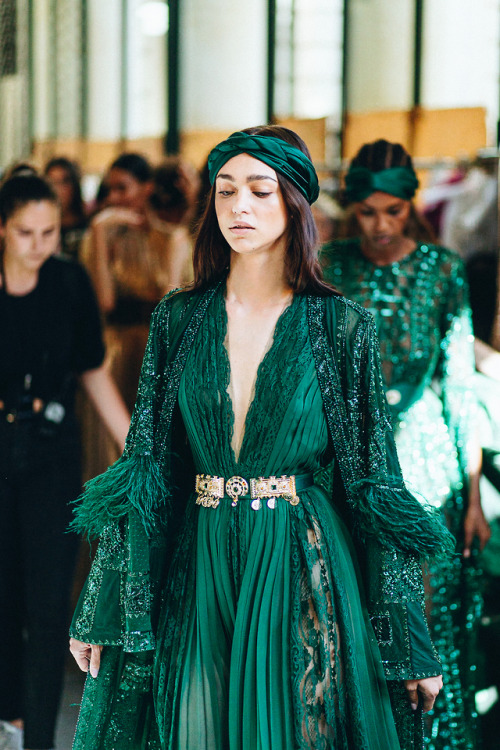 clichey:Zhenya Katava by Jean Baptiste SoulliatZuhair Murad - Paris Fashion Week Couture AW19Book┃IG