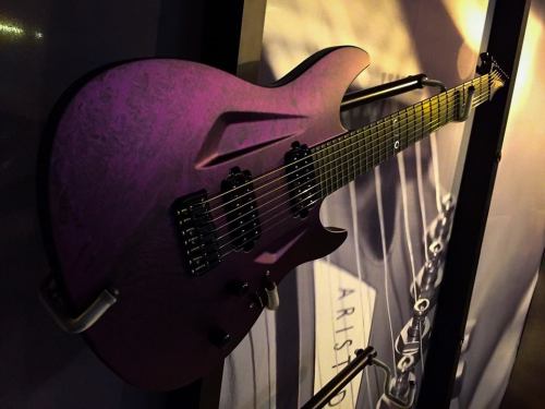 protestthevillain:   One of our favorite guitars we brought to NAMM. 070 in satin purple marble with