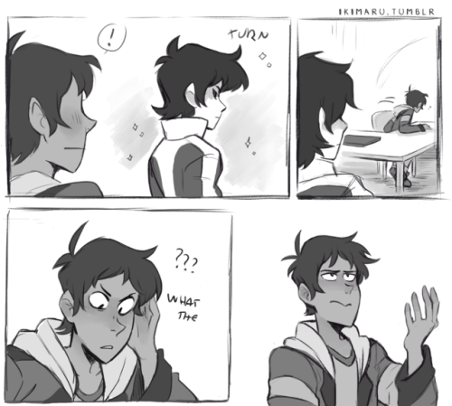 in which Lance realizes he might have a crush on Keith and is very much in denial about it