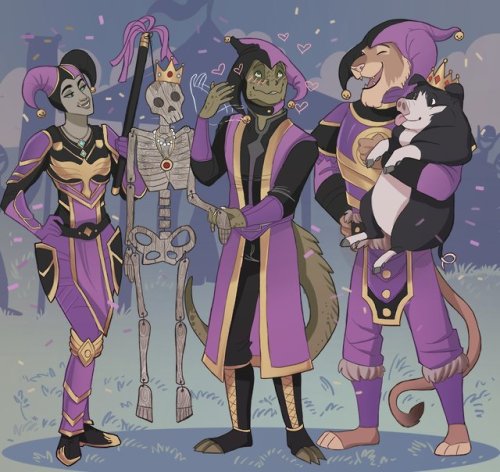 skymagpieart: Back in April I drew these clowns from the ESO Jester’s Festival and really shou