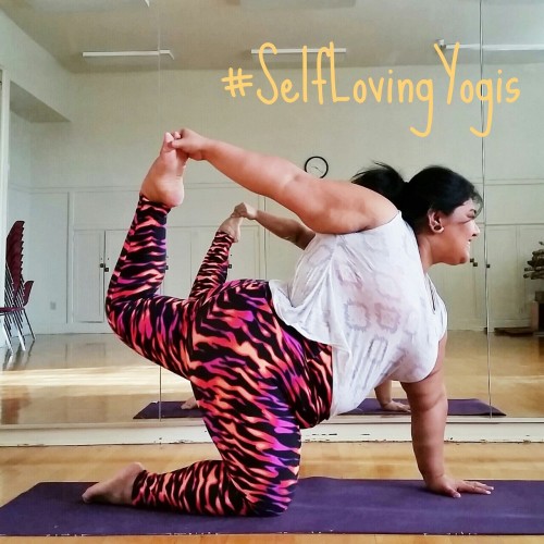 spacegoddessanu:  myhappyfat:big-gal-yoga:#SelfLovingYogis 14-Day Yoga Challenge with big-gal-yoga Day 8-14Sponsors: @personalrecordofficial @3rdstreetlegacy @stardancerdesigns Love this lady so much! Inspires me every day.  If she’s hosting a class,