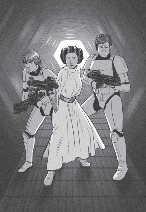 tatooineknights:Art from Princess Leia: Royal Rebel by Joe Quinones