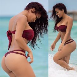 Que tal si fuéramos dos ? 🙃☀️ #Nica 🇳🇮 Wearing My favorite color #burgundy 👙bikini: @barsandbranches  Photographer: @michaeloliveri by missdollycastro