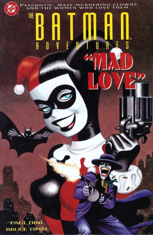 ungoliantschilde:  Some Bruce Timm for your skull-meat. Collectors, take note:  I posted two separate covers of “the Batman Adventures: Mad Love” for a reason. The first one is the 1st Print, and it should be about a ษ-ฮ book. It is a regular